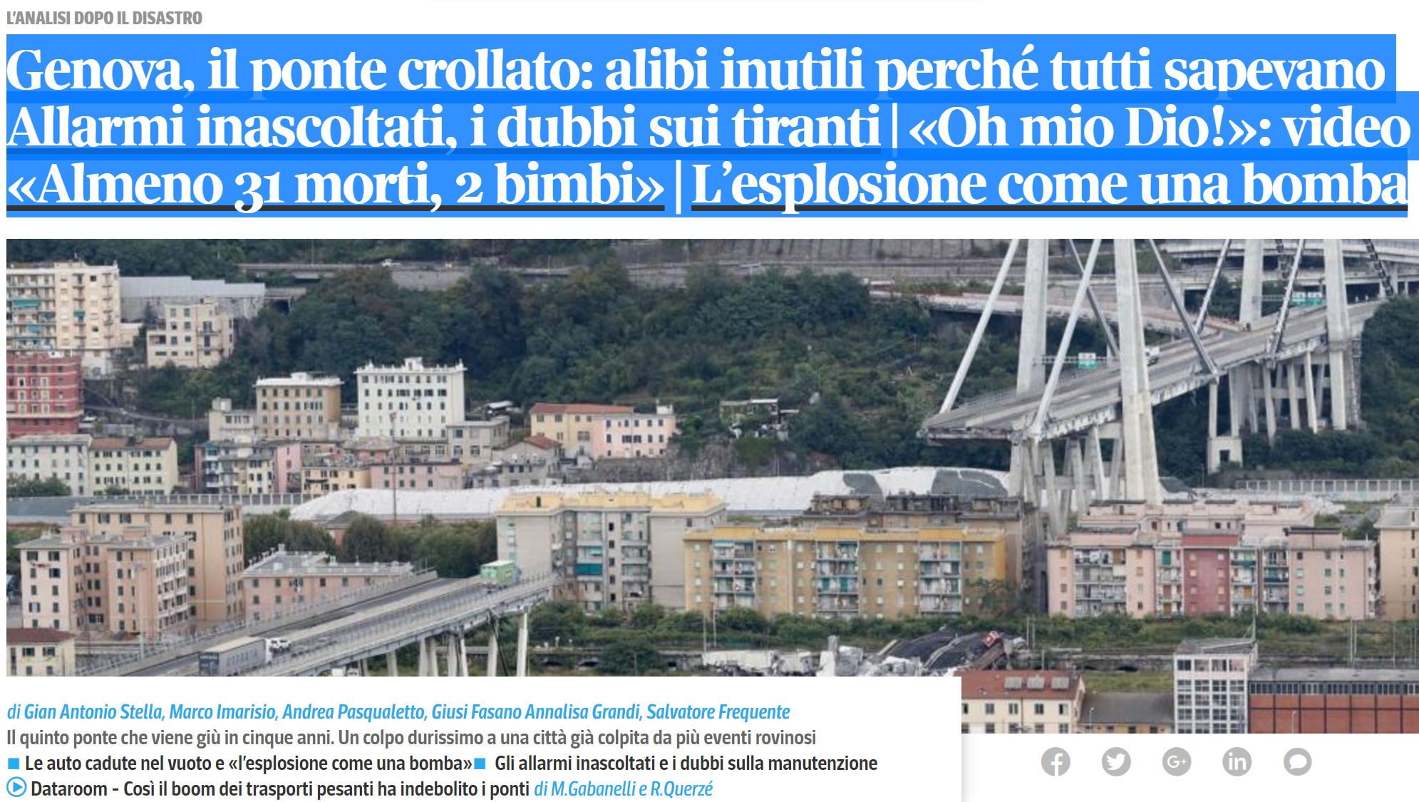 Colapso da ponte de Génova: Como é possível? ponte-genova