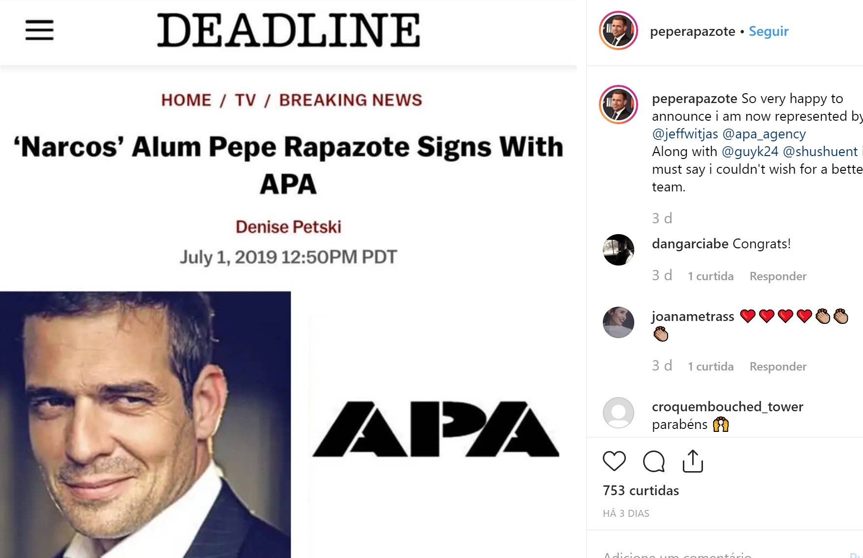 Pêpê assina com gigante agência norte-americana Pepe-Rapazote-APA
