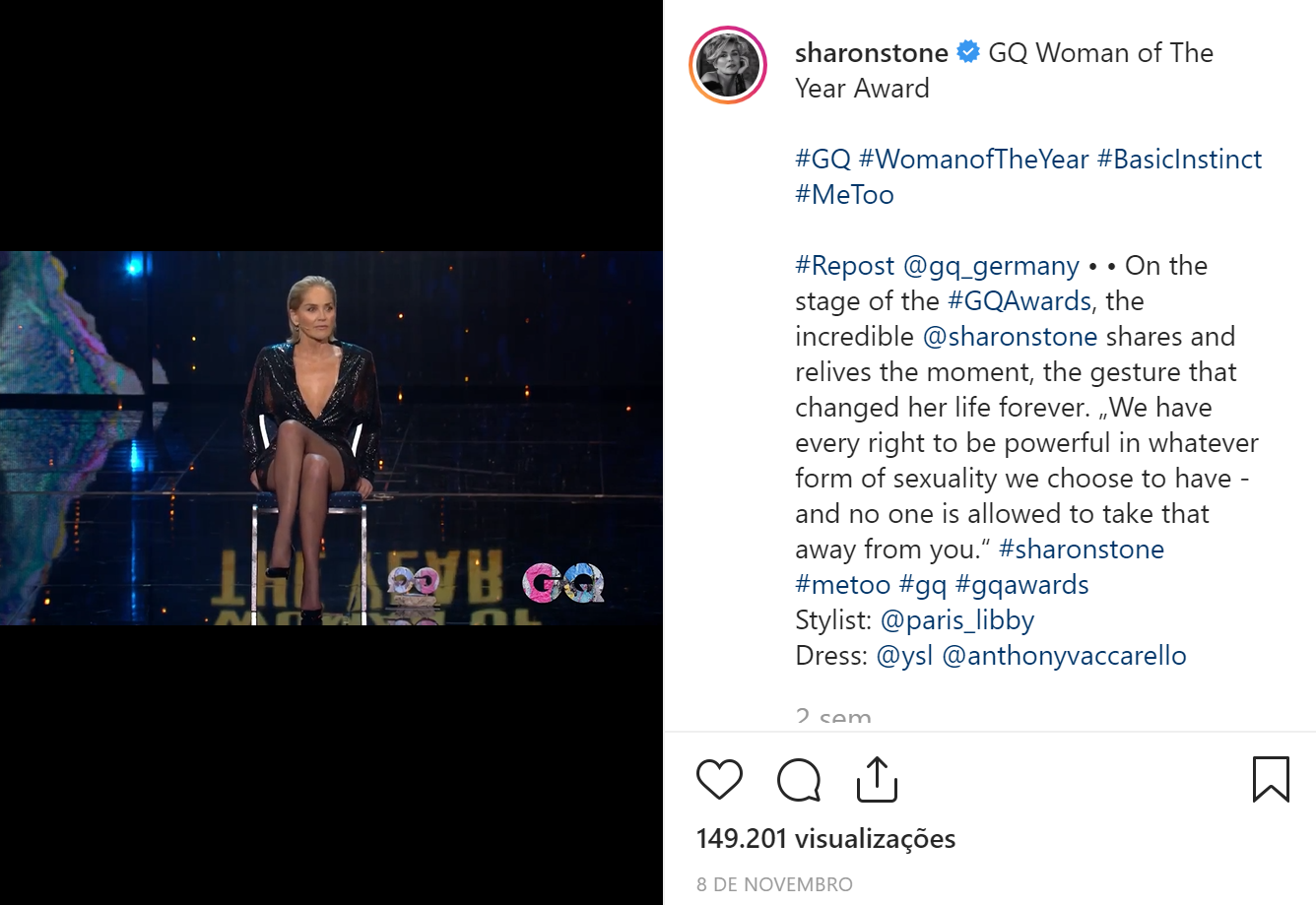 O momento que define toda uma carreira - Sharon Stone Sharon